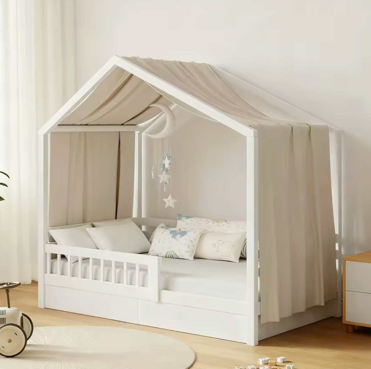 Toile de lit cabane